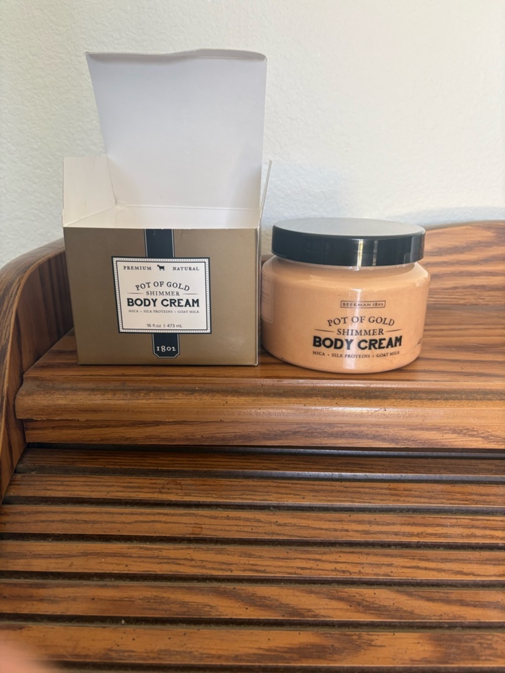 BEEKMAN 1802 SUPER SIZE “POT OF GOLD “ WHIPPED BODY CREAM 16 OZ